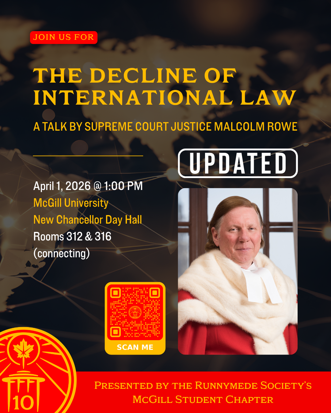 McGill Rowe (Rescheduled to April 1)